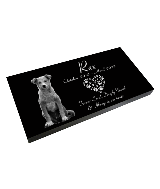 Plaque de granit personnalisée (animaux)